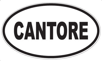 CANTORE - Oval Magnet