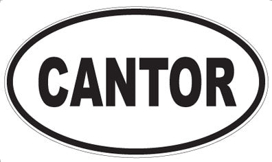 CANTOR - Oval Magnet