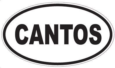 CANTOS - Oval Sticker