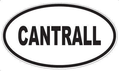 CANTRALL - Oval Sticker