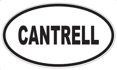 CANTRELL - Oval Sticker