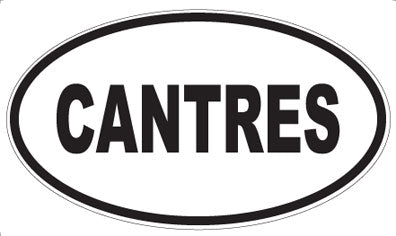 CANTRES - Oval Sticker
