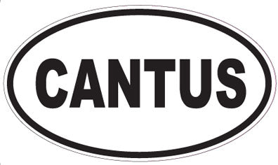 CANTUS - Oval Sticker