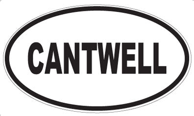 CANTWELL - Oval Sticker
