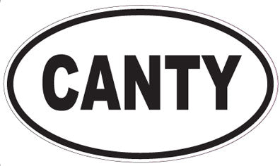 CANTY - Oval Magnet
