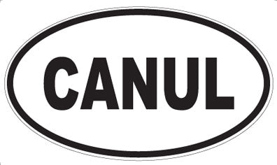 CANUL - Oval Sticker