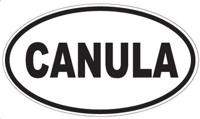 CANULA - Oval Sticker