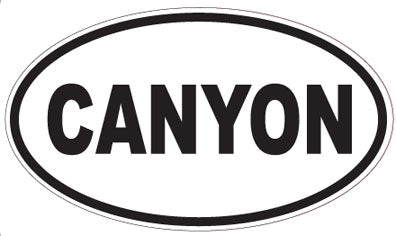 CANYON - Oval Sticker