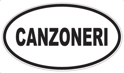 CANZONERI - Oval Sticker
