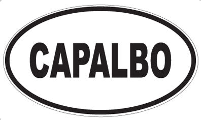 CAPALBO - Oval Sticker