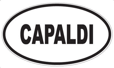 CAPALDI - Oval Sticker