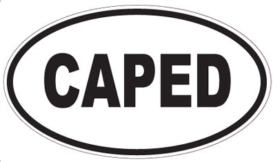CAPED - Oval Magnet