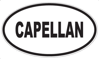 CAPELLAN - Oval Sticker