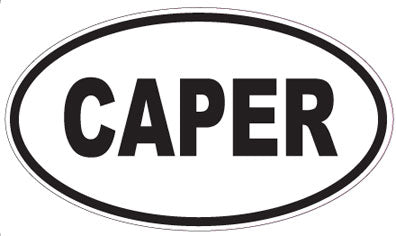 CAPER - Oval Sticker