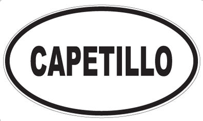 CAPETILLO - Oval Sticker