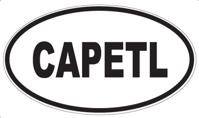 CAPETL - Oval Sticker