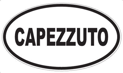 CAPEZZUTO - Oval Sticker