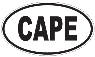 CAPE - Oval Sticker