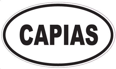 CAPIAS - Oval Sticker