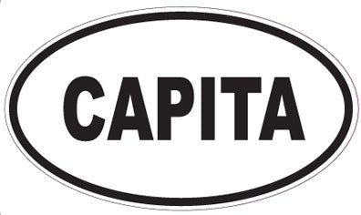 CAPITA - Oval Sticker