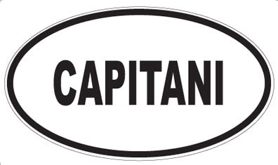CAPITANI - Oval Sticker