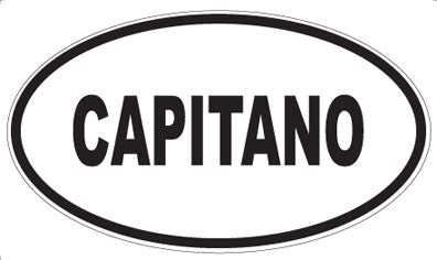 CAPITANO - Oval Sticker