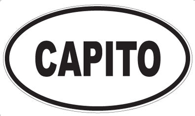 CAPITO - Oval Sticker