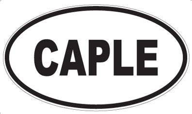 CAPLE - Oval Sticker