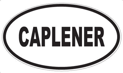 CAPLENER - Oval Sticker