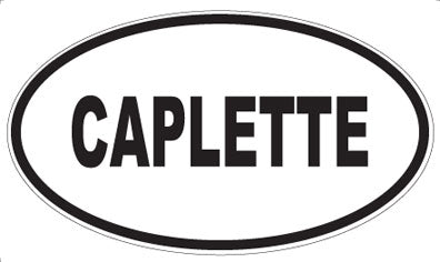 CAPLETTE - Oval Sticker