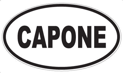 CAPONE - Oval Sticker