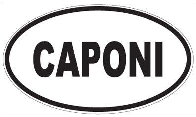 CAPONI - Oval Magnet