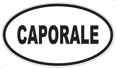 CAPORALE - Oval Sticker