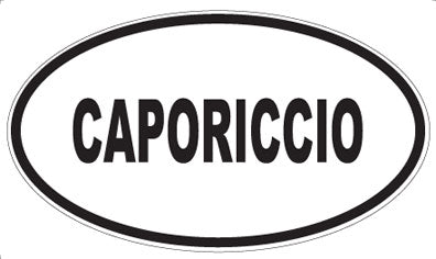 CAPORICCIO - Oval Magnet
