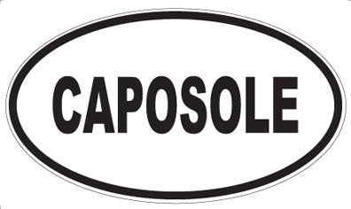 CAPOSOLE - Oval Sticker