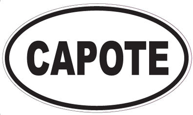 CAPOTE - Oval Sticker