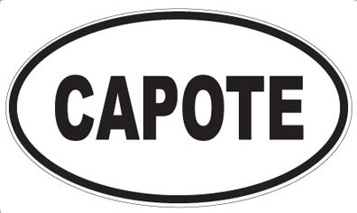 CAPOTE - Oval Magnet