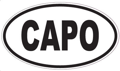 CAPO - Oval Sticker