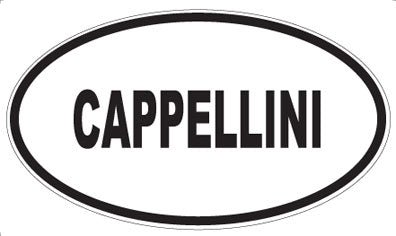 CAPPELLINI - Oval Sticker