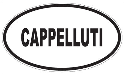 CAPPELLUTI - Oval Sticker
