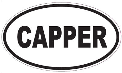 CAPPER - Oval Sticker