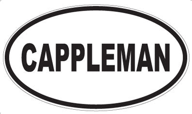 CAPPLEMAN - Oval Sticker