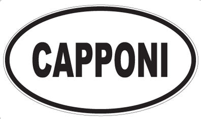 CAPPONI - Oval Sticker