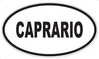 CAPRARIO - Oval Sticker