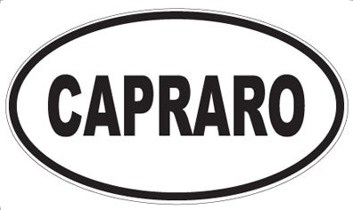 CAPRARO - Oval Sticker