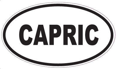 CAPRIC - Oval Sticker