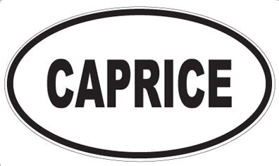 CAPRICE - Oval Sticker