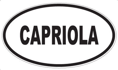 CAPRIOLA - Oval Sticker