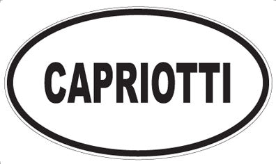 CAPRIOTTI - Oval Sticker
