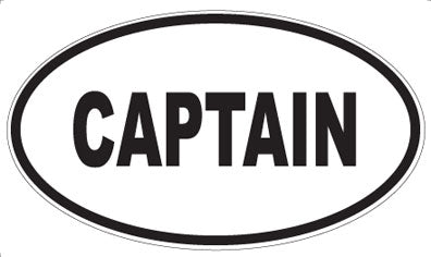 CAPTAIN - Oval Magnet